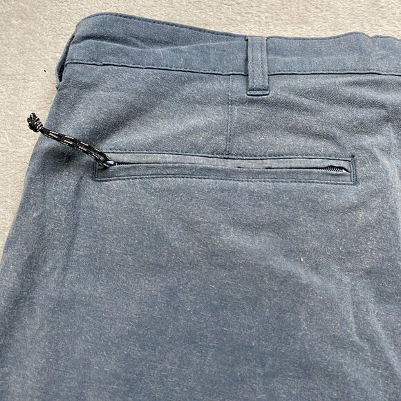 Ripzone Chino Shorts Men's 42 Gray Cotton Stretch Zip Fly Slash Pockets Outdoor - Picture 6 of 13